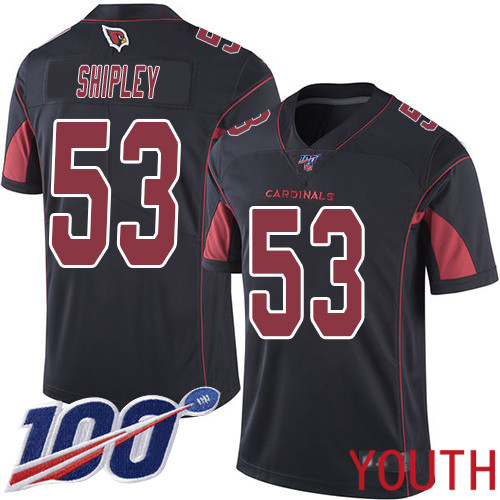Arizona Cardinals Limited Black Youth A.Q. Shipley Jersey NFL Football #53 100th Season Rush Vapor Untouchable